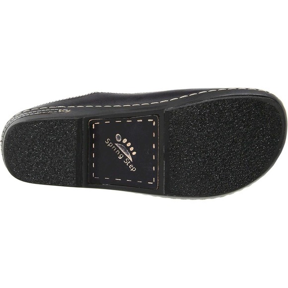 L'Artiste by Spring Step Womens Chino Leather Clog -- Black NEW - Picture 7 of 7